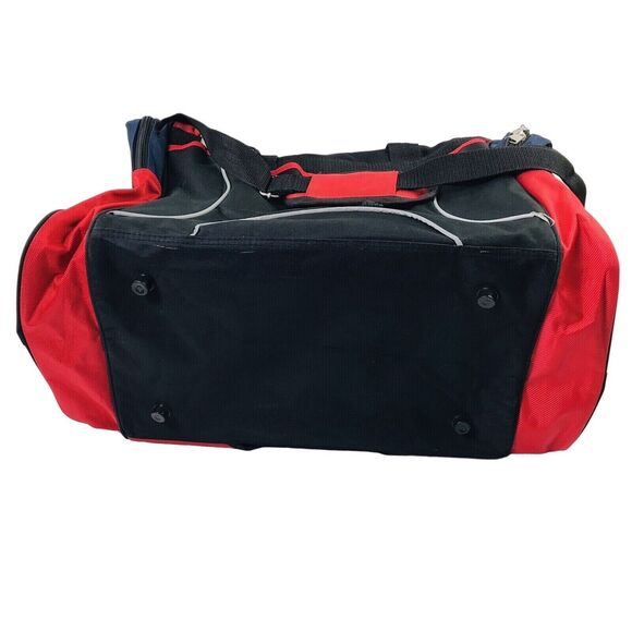 USA Tai Kwon Do Vision Deluxe Equipment Bag Black Red Blue 17"X 10"X 12" - Picture 4 of 15